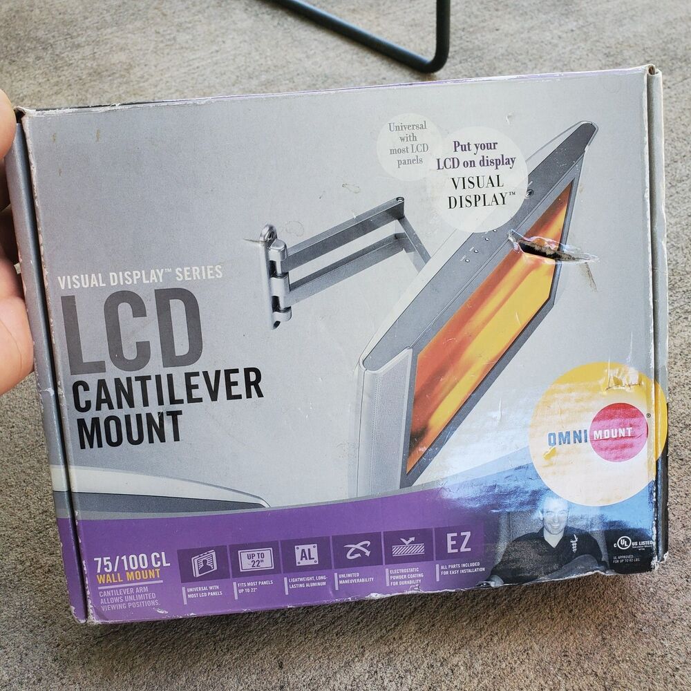 LCD Cantilever Mount Fits Panels Up To 22” Unlimited Viewing Positions Brand New